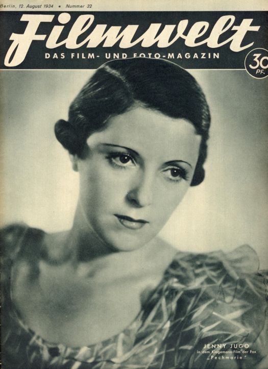FILMWELT magazine side cover Issue 32 12 August 1934