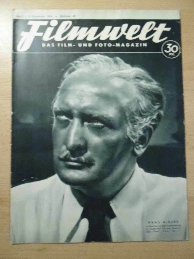 FILMWELT magazine side cover Issue 48 2 December 1934