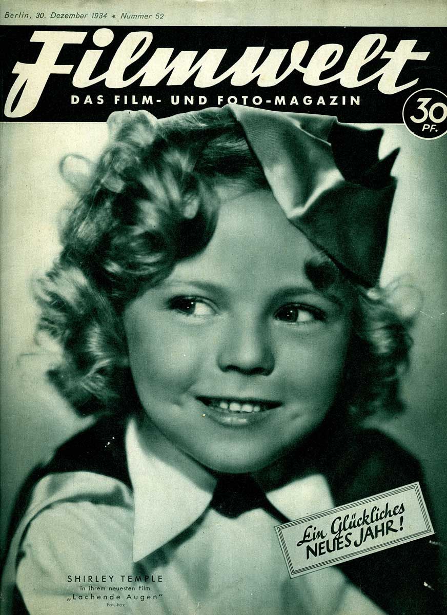 FILMWELT magazine side cover Issue 52 30 December 1934