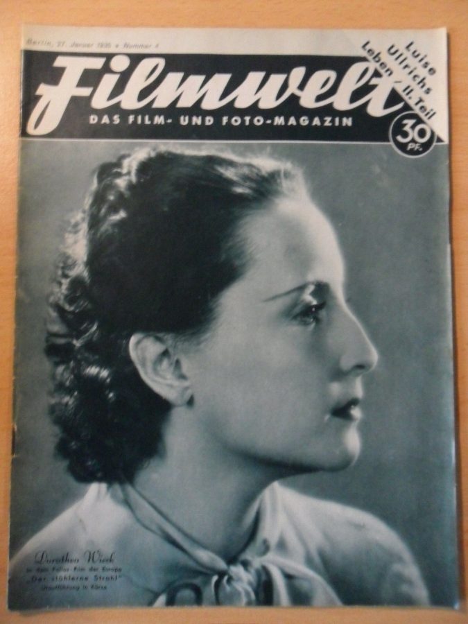 FILMWELT magazine side cover Issue 4 27 January 1935