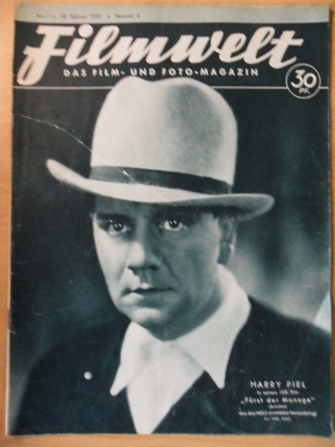 FILMWELT magazine side cover Issue 6 10 February 1935