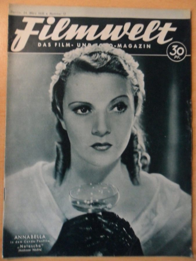 FILMWELT magazine side cover Issue 12 24 March 1935