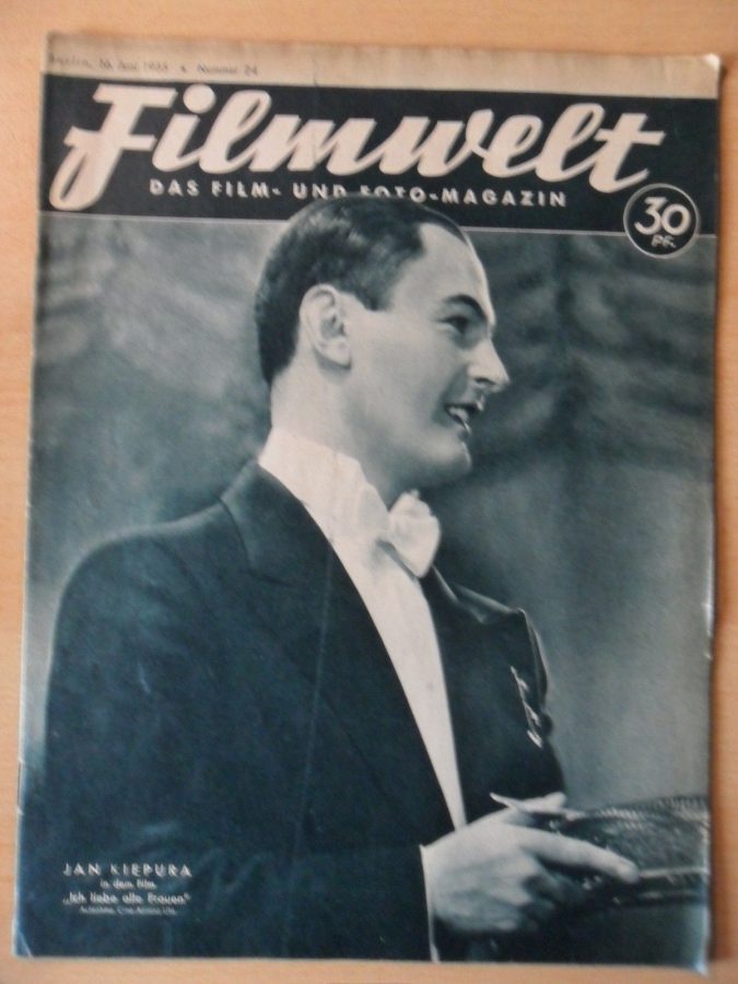 FILMWELT magazine side cover Issue 24 16 June 1935