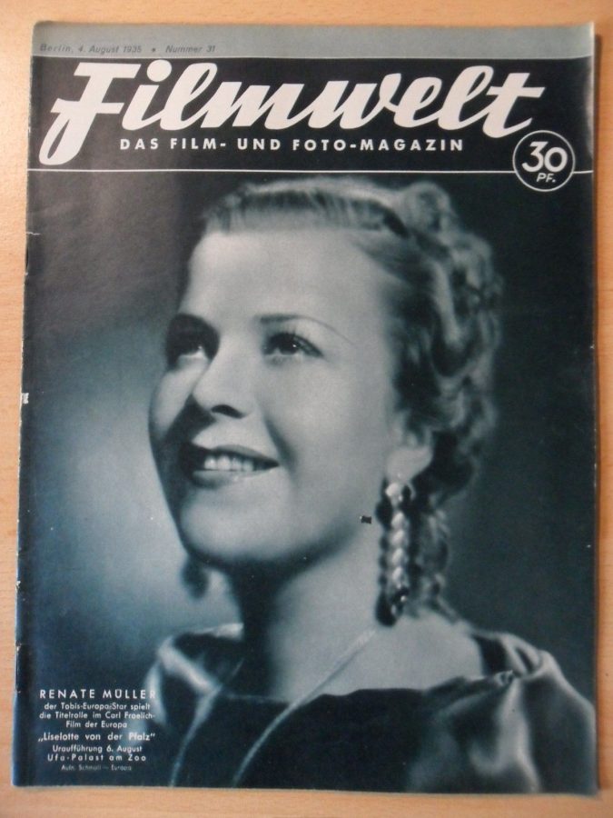 FILMWELT magazine side cover Issue 31 4 August 1935