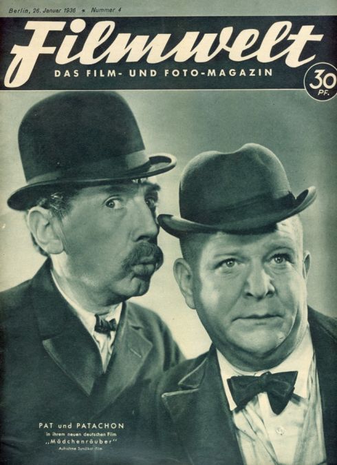 FILMWELT magazine side cover Issue 4 26 January 1936