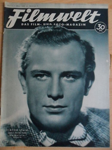 FILMWELT magazine side cover Issue 9 1 March 1936