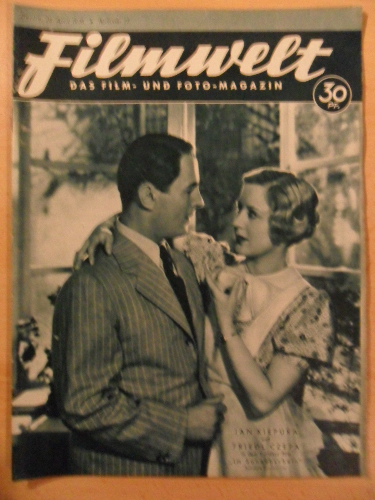 FILMWELT magazine side cover Issue 17 26 April 1936