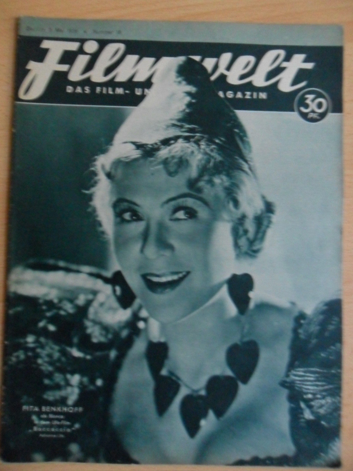 FILMWELT magazine side cover Issue 18 3 May 1936