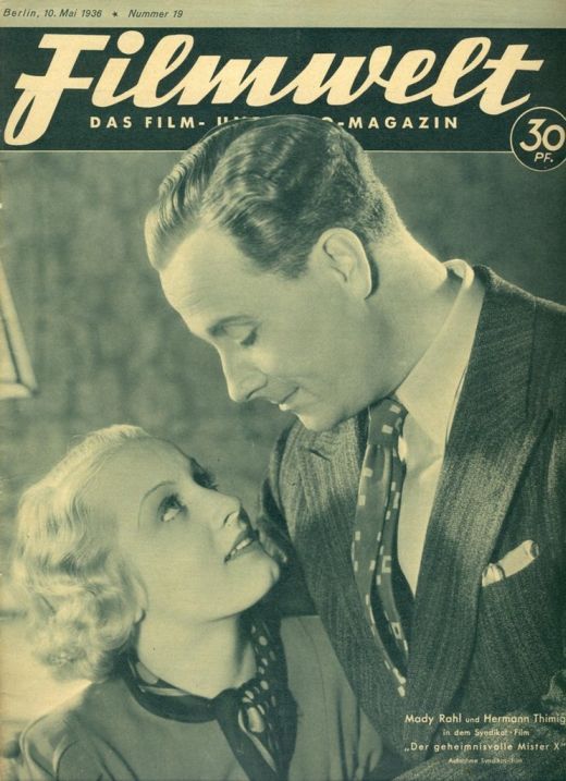 FILMWELT magazine side cover Issue 19 10 May 1936