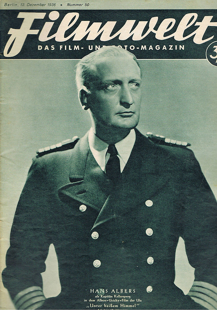 FILMWELT magazine side cover Issue 50 13 December 1936