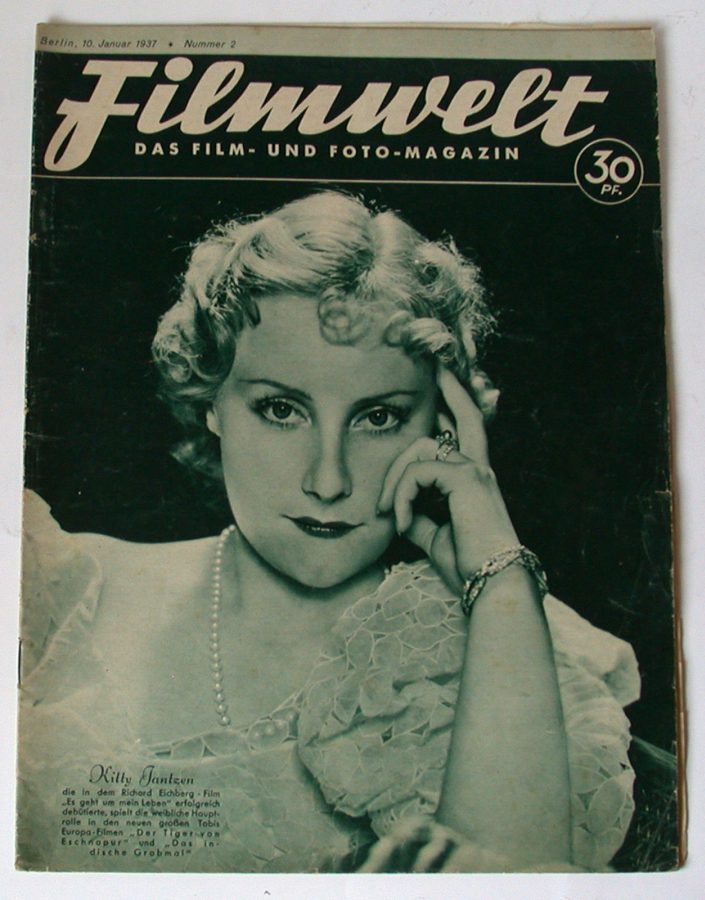 FILMWELT magazine side cover Issue 2 10 January 1937