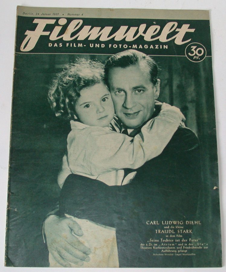FILMWELT magazine side cover Issue 4 24 January 1937