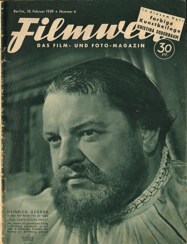 FILMWELT magazine side cover Issue 6 10 February 1939