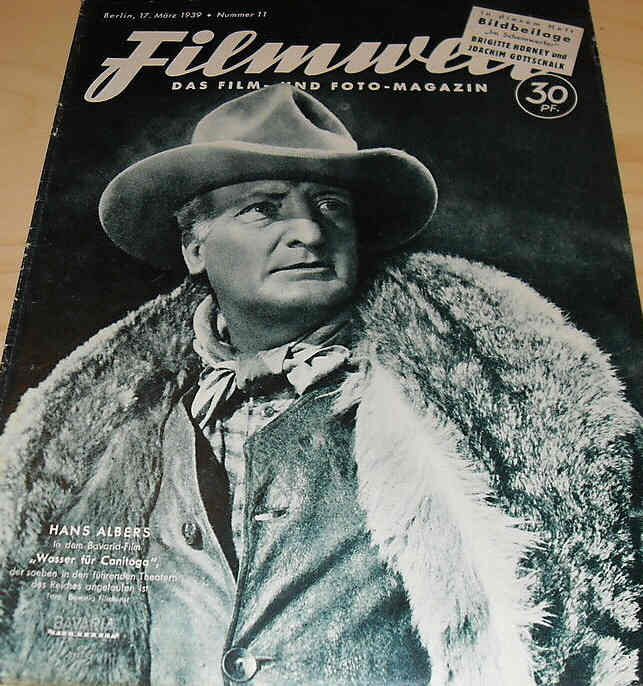 FILMWELT magazine side cover Issue 11 17 March 1939