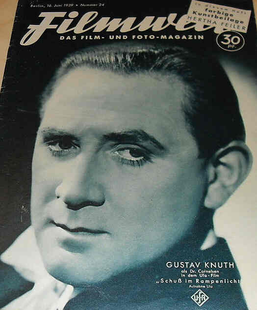 FILMWELT magazine side cover Issue 24 16 June 1939