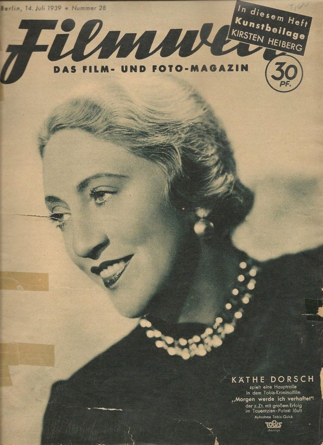 FILMWELT magazine side cover Issue 28 14 July 1939