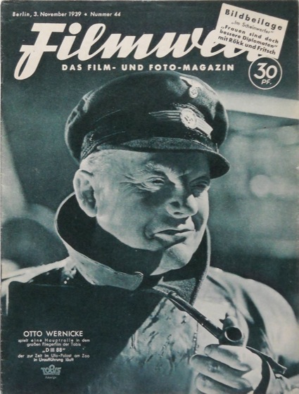 FILMWELT magazine side cover Issue 44 3 November 1939
