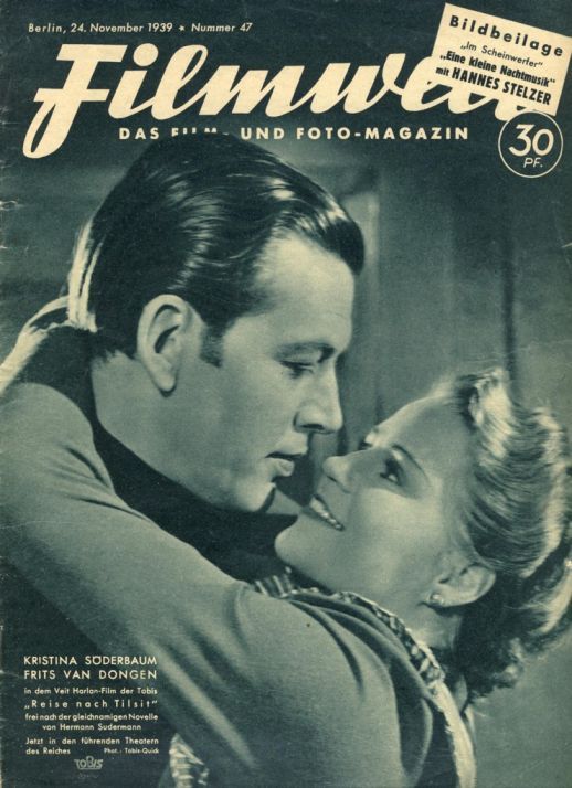 FILMWELT magazine side cover Issue 47 24 November 1939