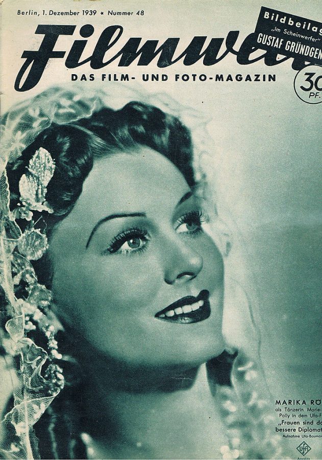 FILMWELT magazine side cover Issue 48 1 December 1939