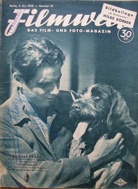 FILMWELT magazine side cover Issue 18 3 May 1940