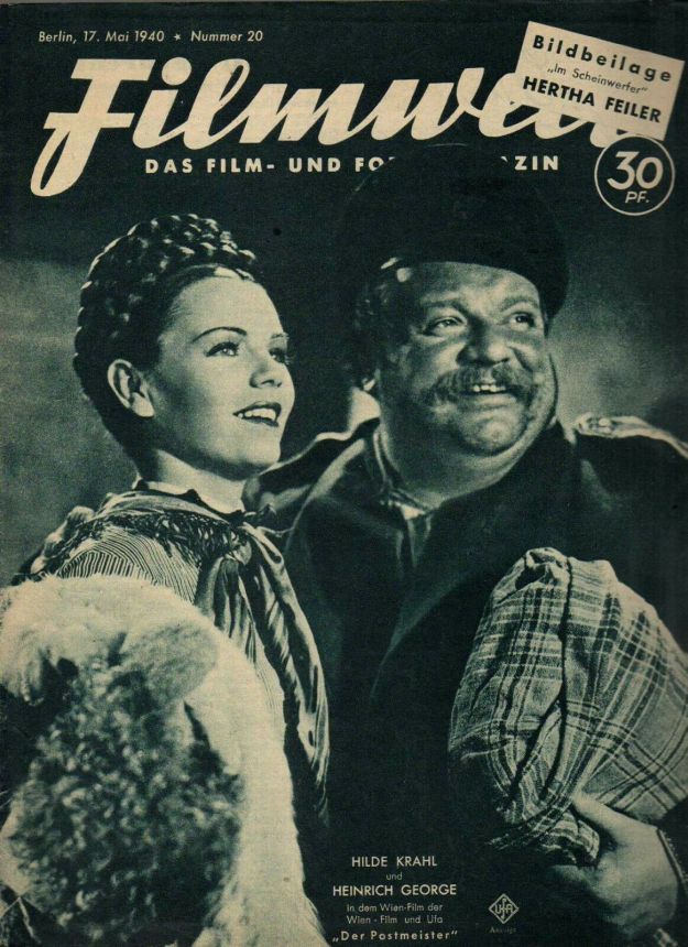 FILMWELT magazine side cover Issue 20 17 May 1940