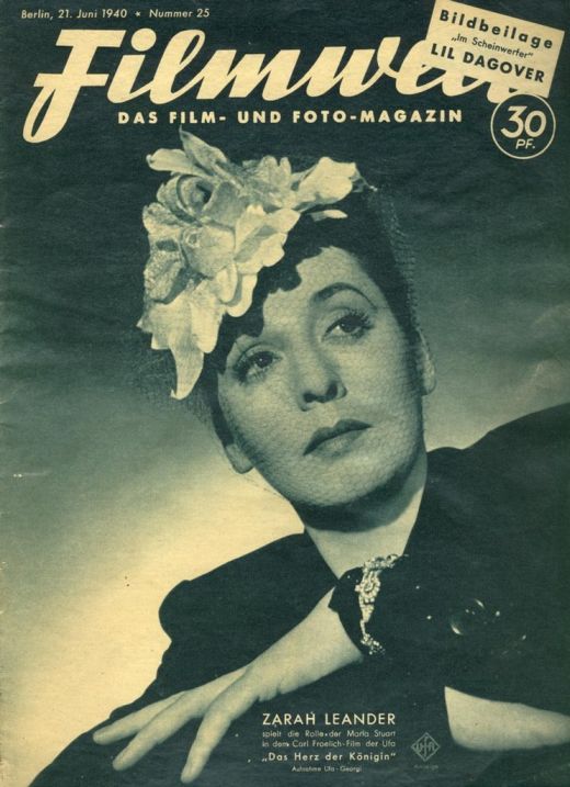 FILMWELT magazine side cover Issue 25 21 June 1940
