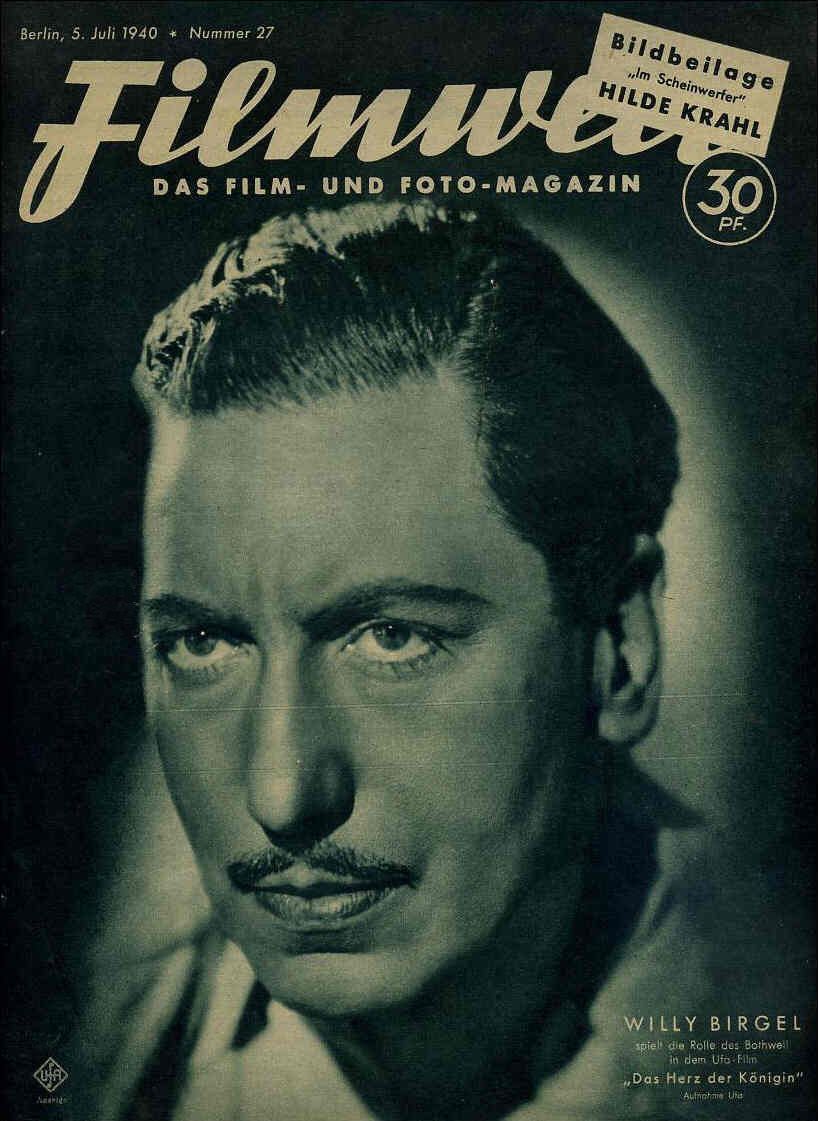 FILMWELT magazine side cover Issue 27 5 July 1940