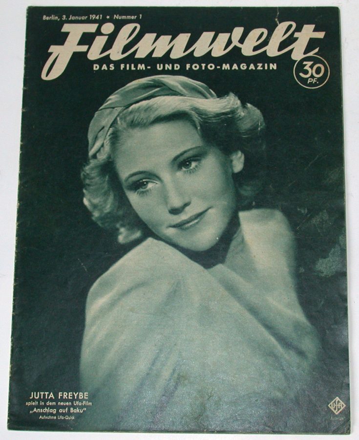 FILMWELT magazine side cover Issue 1 3 January 1941