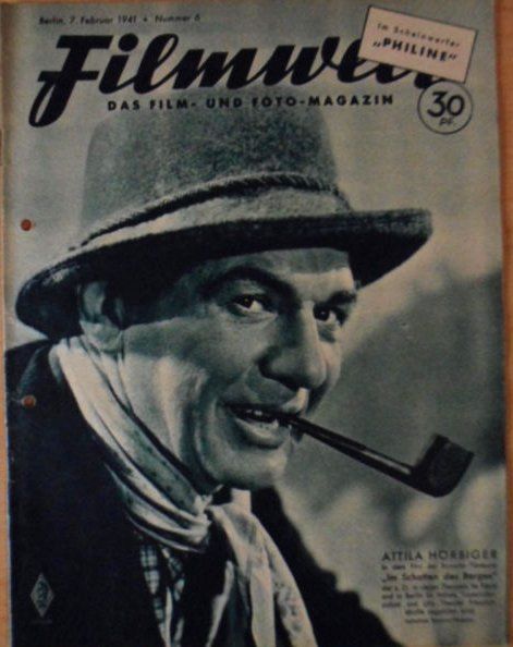 FILMWELT magazine side cover Issue 6 7 February 1941