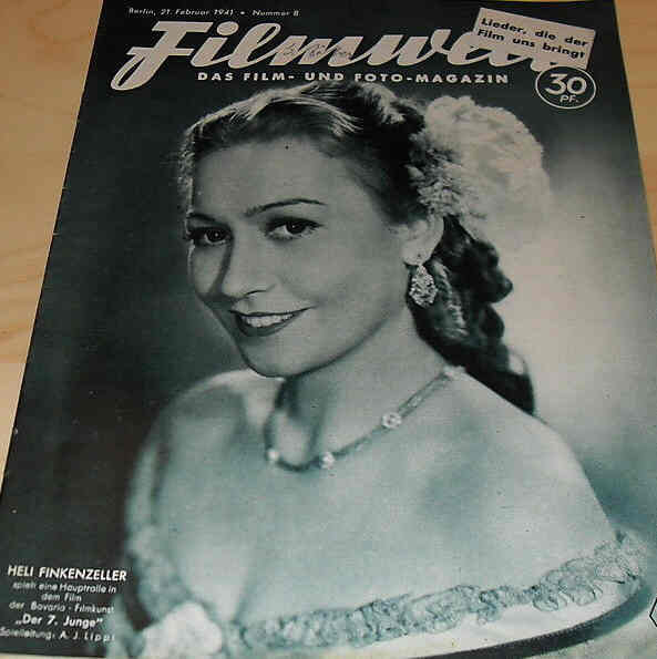 FILMWELT magazine side cover Issue 8 27 February 1941
