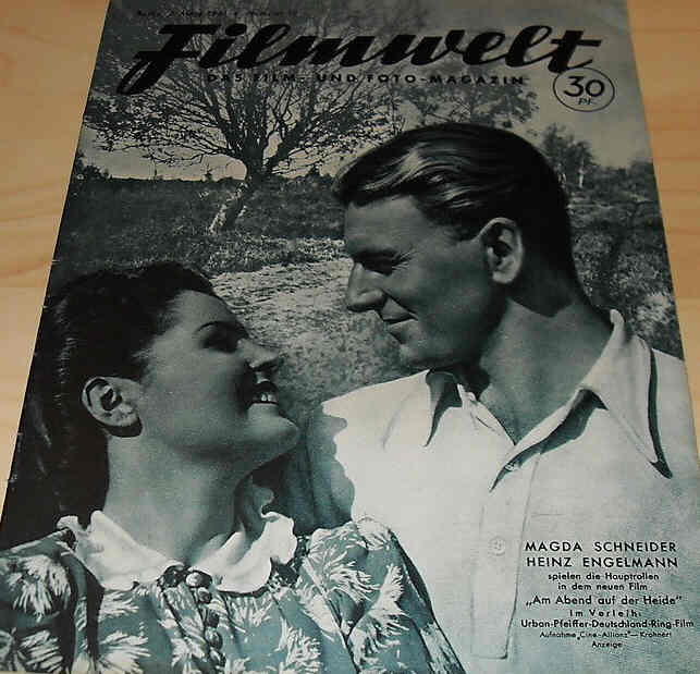 FILMWELT magazine side cover Issue 10 7 March 1941