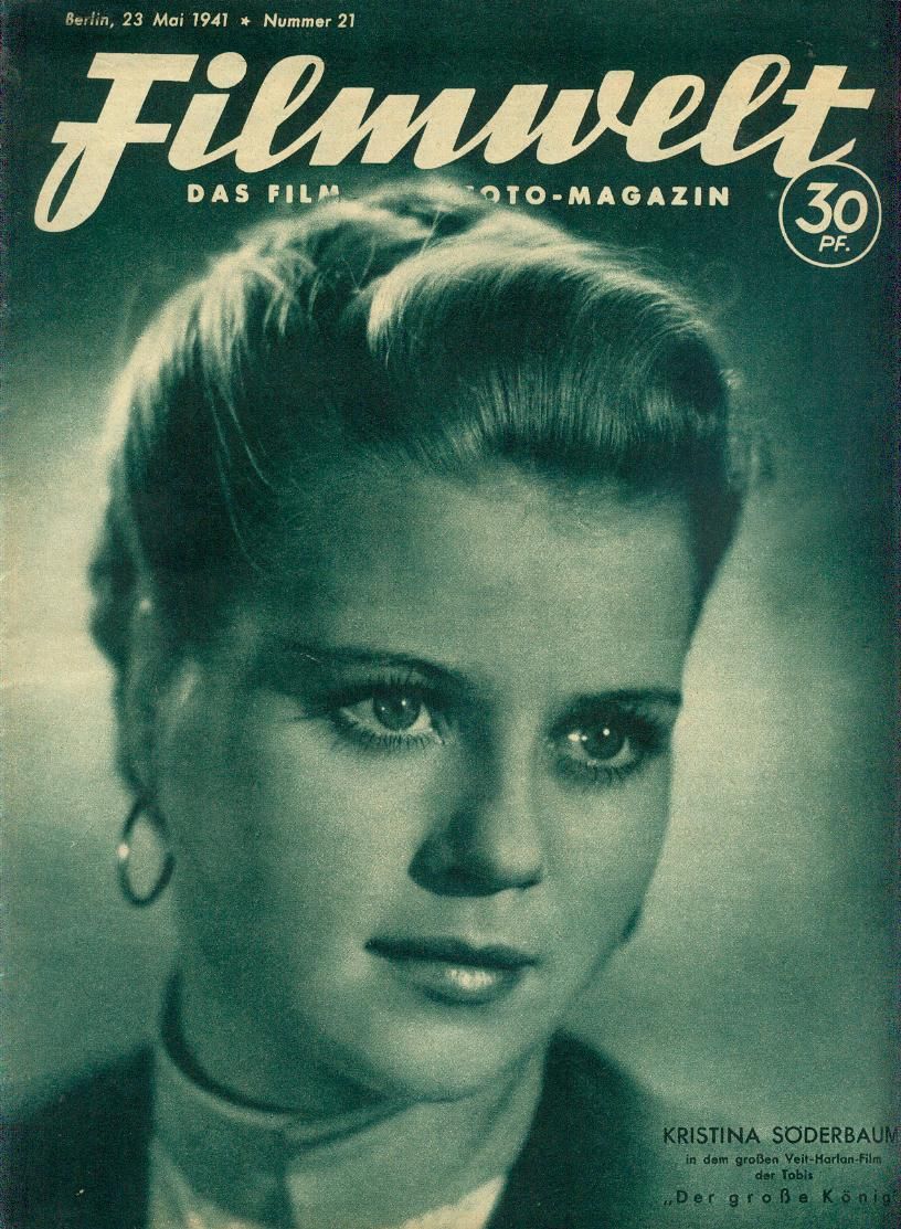 FILMWELT magazine side cover Issue 21 23 May 1941