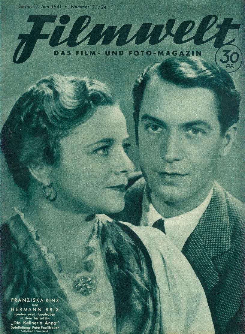 FILMWELT magazine side cover Issue 23/24 11 June 1941