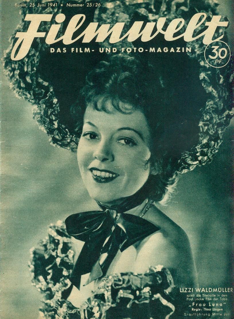 FILMWELT magazine side cover Issue 25/26 25 June 1941