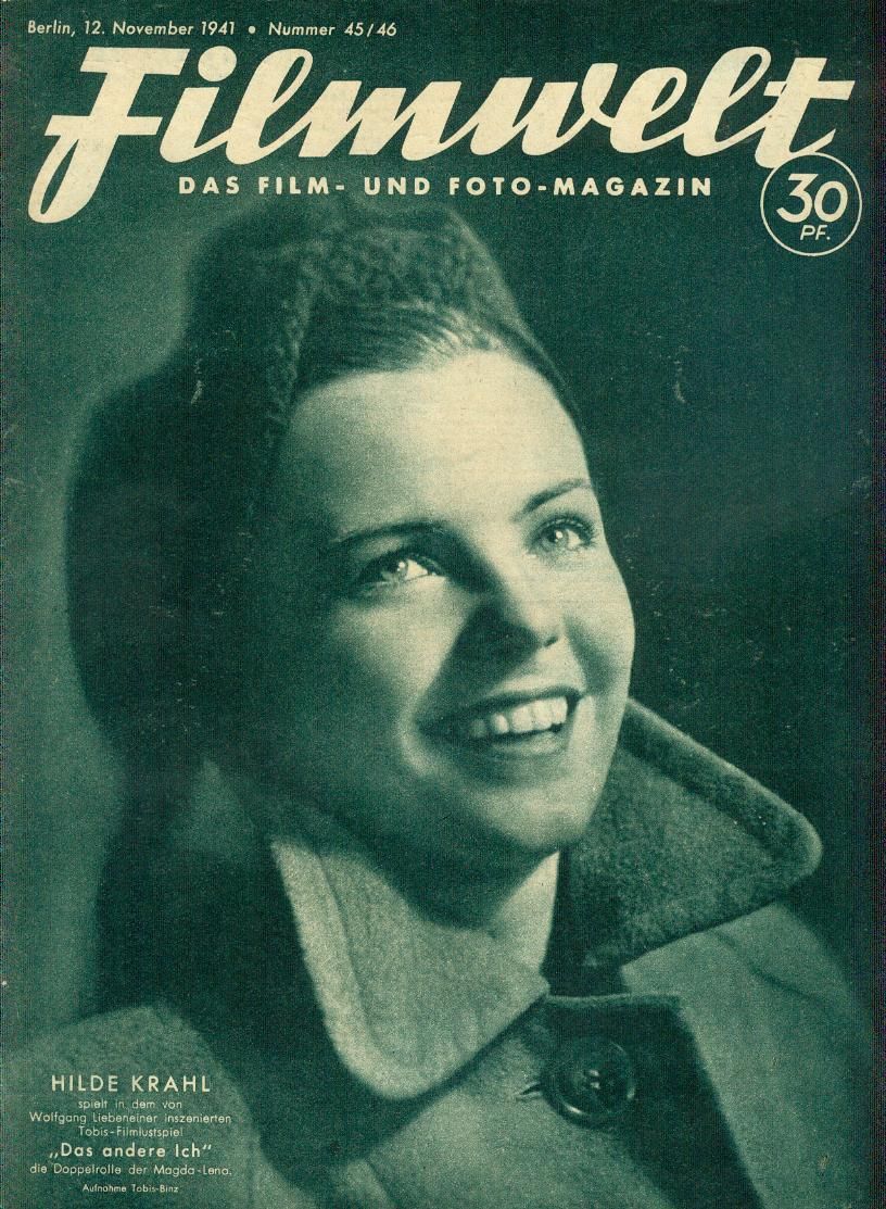 FILMWELT magazine side cover Issue 45-46 12 November 1941