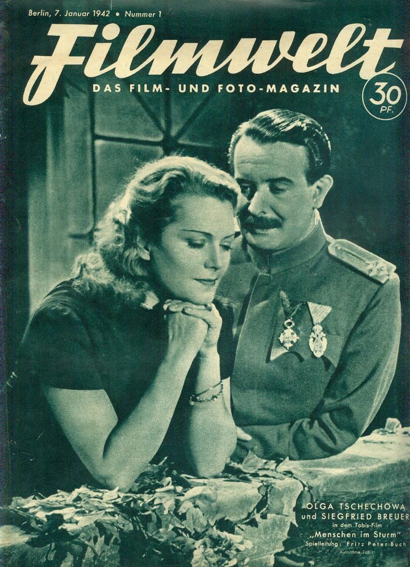 FILMWELT magazine side cover Issue 1 7 January 1942