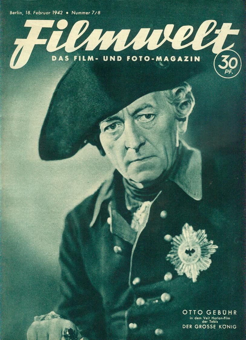 FILMWELT magazine side cover Issue 7-8 18 February 1942