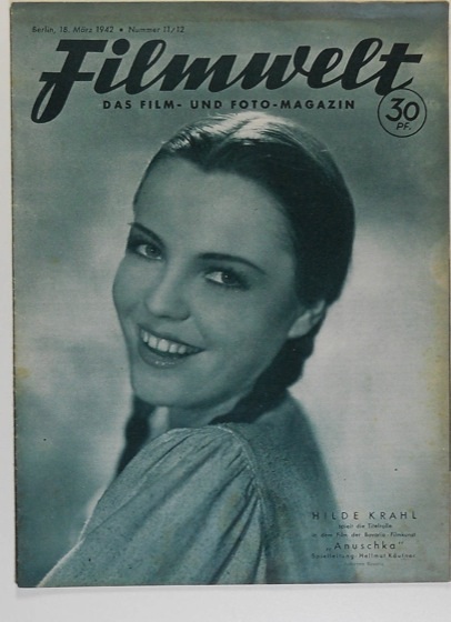 FILMWELT magazine side cover Issue 11/12 18 March 1942
