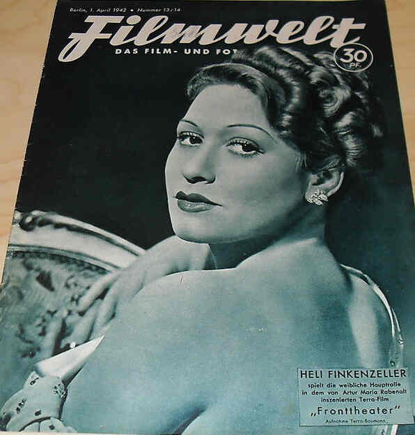 FILMWELT magazine side cover Issue 13/14 1 April 1942
