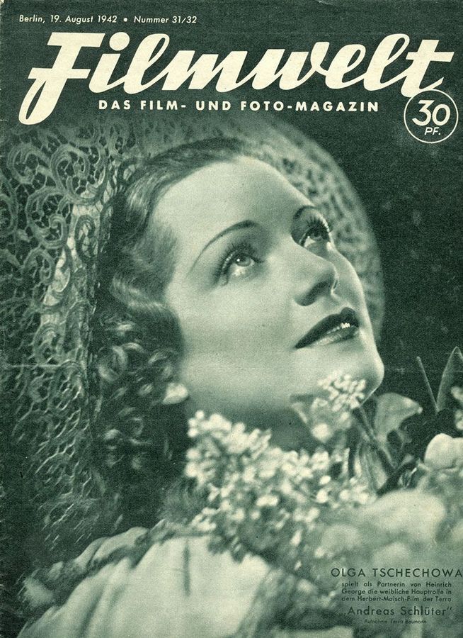 FILMWELT magazine side cover Issue 31/32 19 August 1942