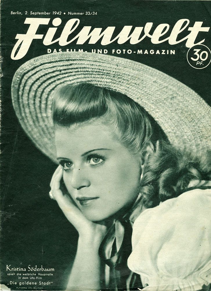 FILMWELT magazine side cover Issue 33/34 2 September 1942