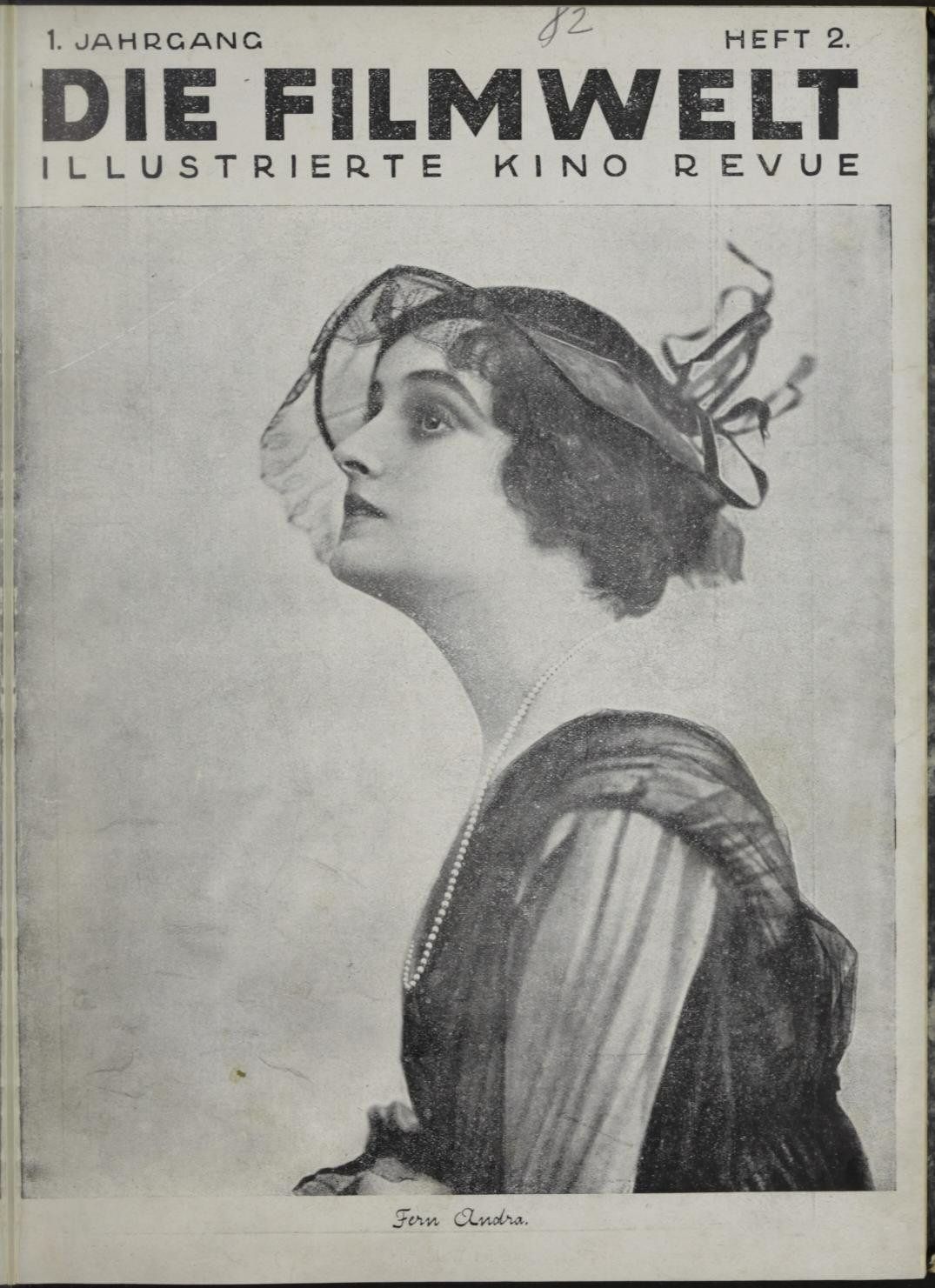FILMWELT | DIE magazine side cover Issue 2   1919