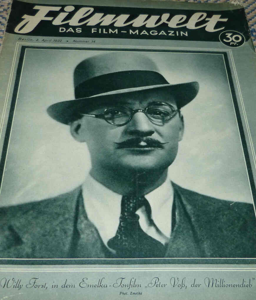 FILMWELT magazine side cover Issue 14 3 April 1932