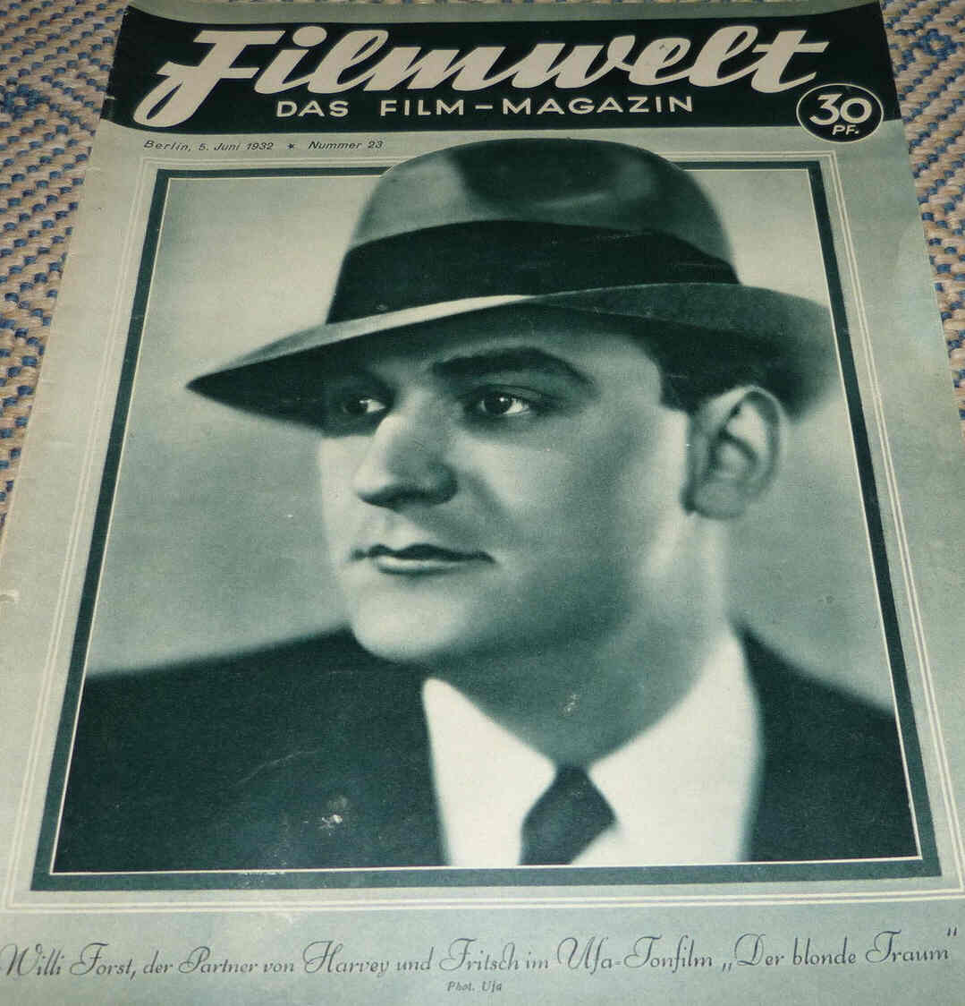 FILMWELT magazine side cover Issue 23 5 June 1932