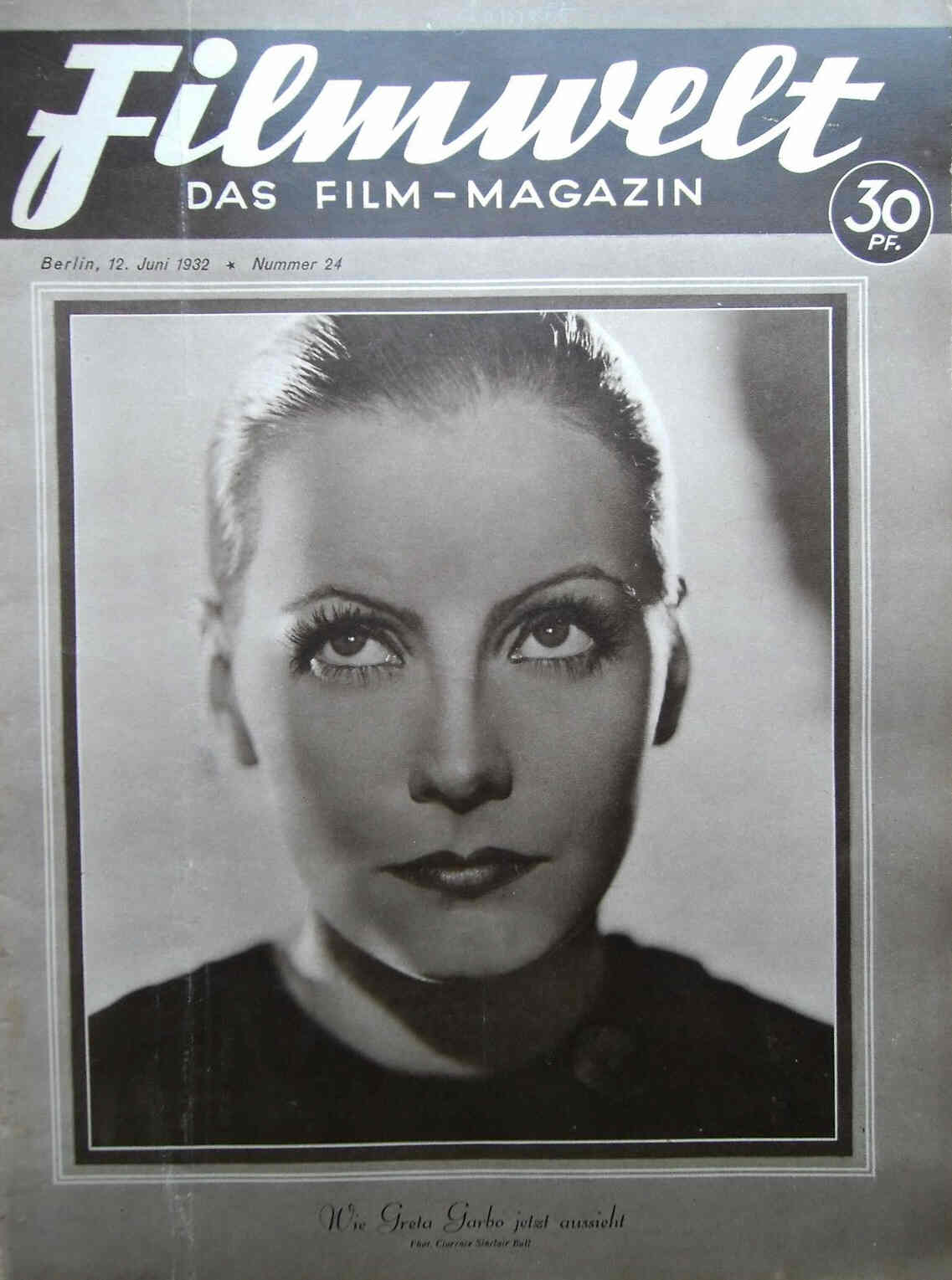 FILMWELT magazine side cover Issue 24 12 June 1932