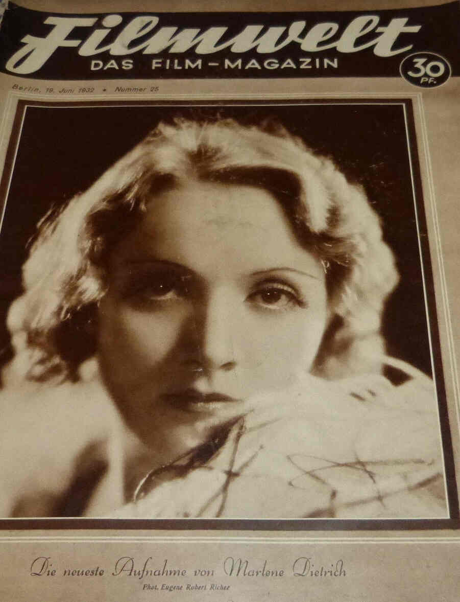 FILMWELT magazine side cover Issue 25 19 June 1932