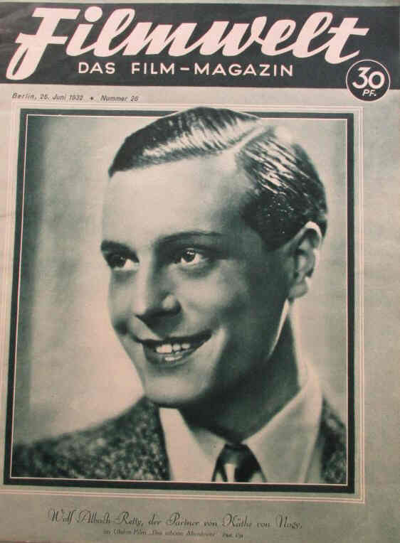 FILMWELT magazine side cover Issue 26 26 June 1932