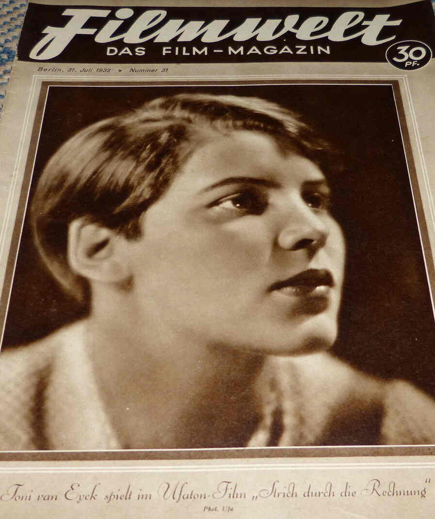 FILMWELT magazine side cover Issue 31 31 July 1932