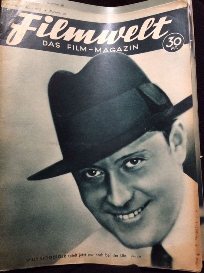 FILMWELT magazine side cover Issue 12 19 March 1933