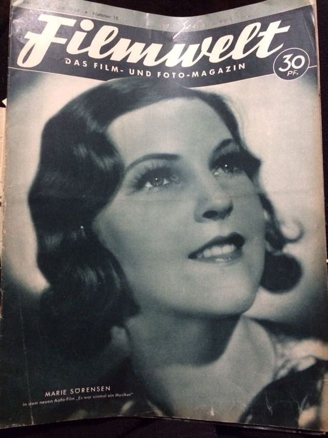 FILMWELT magazine side cover Issue 16 16 April 1933